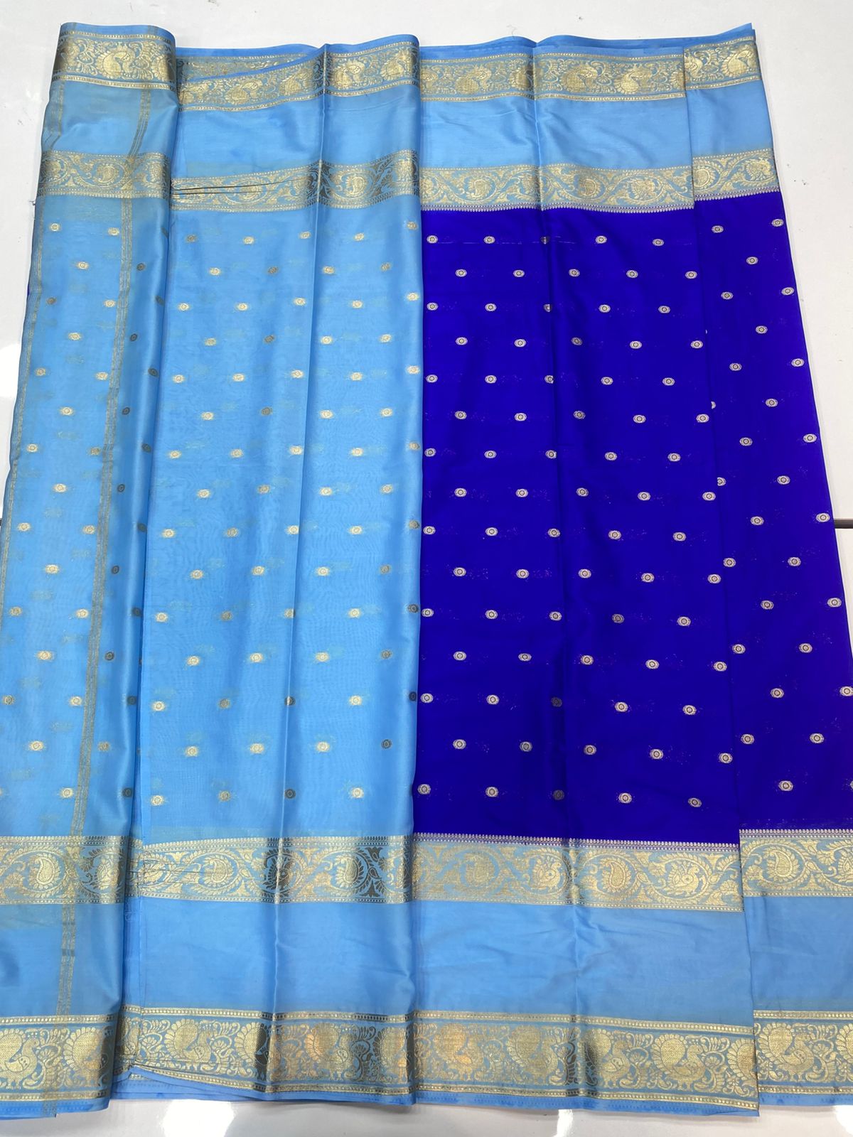 Mysore Crepe Butta Saree(3396C)