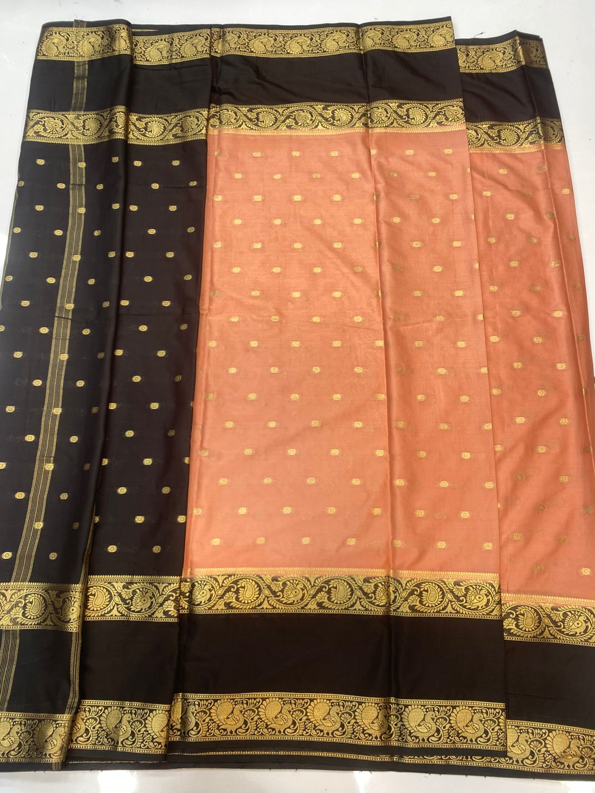 Mysore Crepe Butta Saree(3396C)