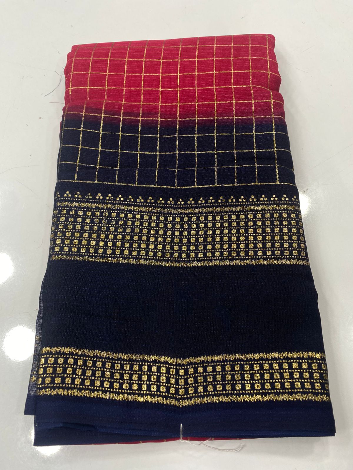 Fancy Georgette Foil Print Saree(3387)