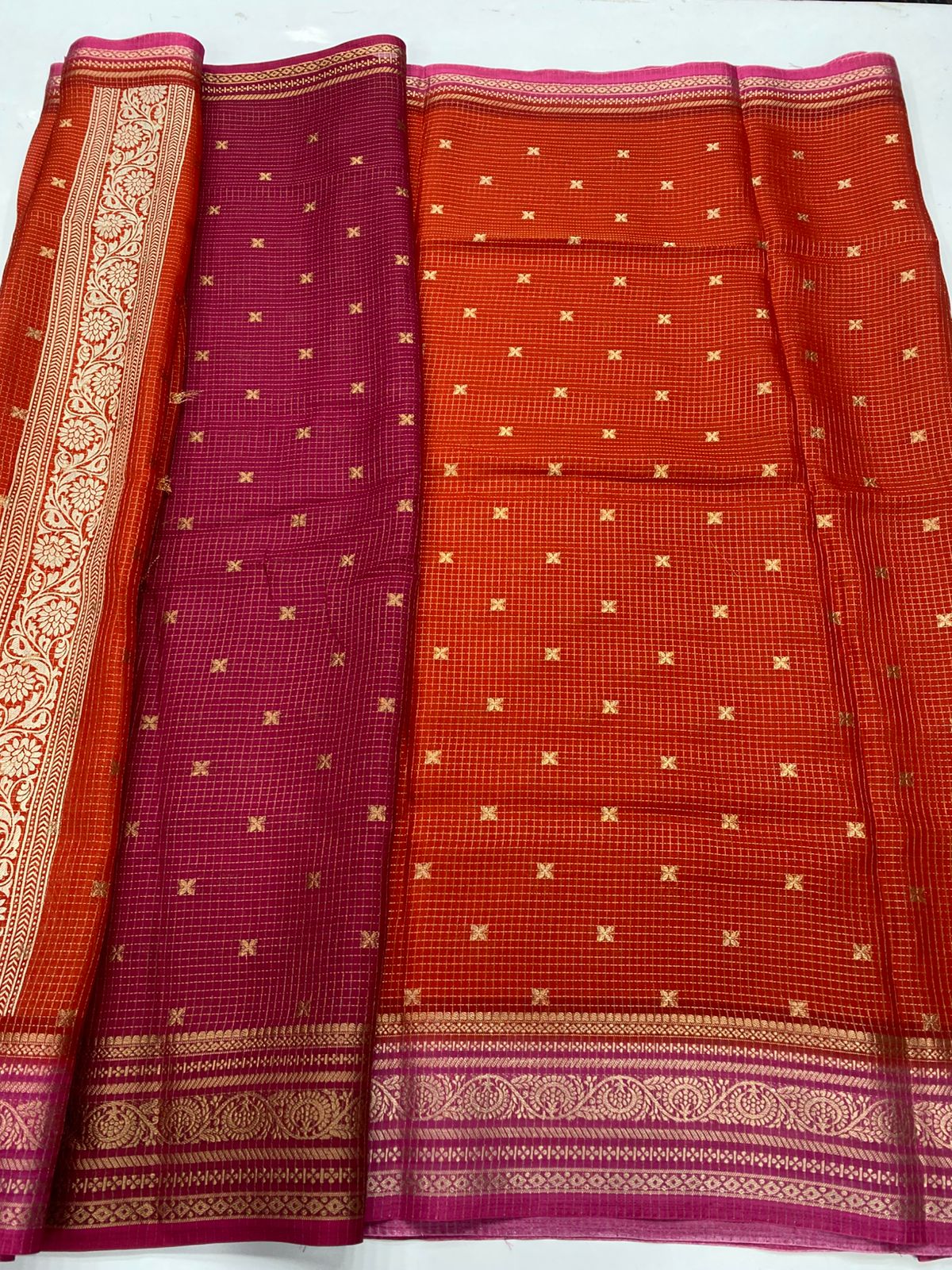 Fancy Georgette Zari Butta Saree(3391)