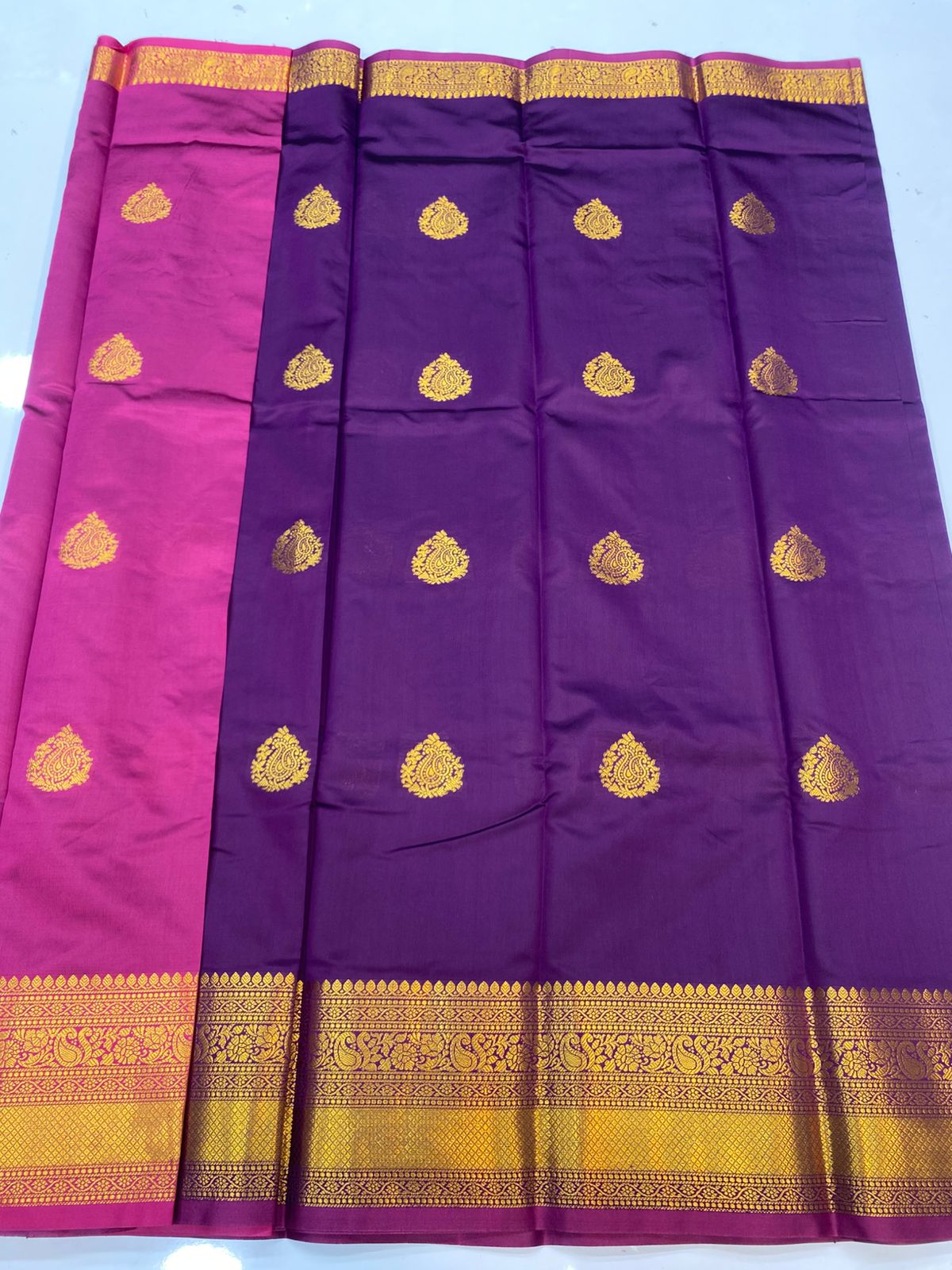 Semi Silk Butta Saree(3190F)