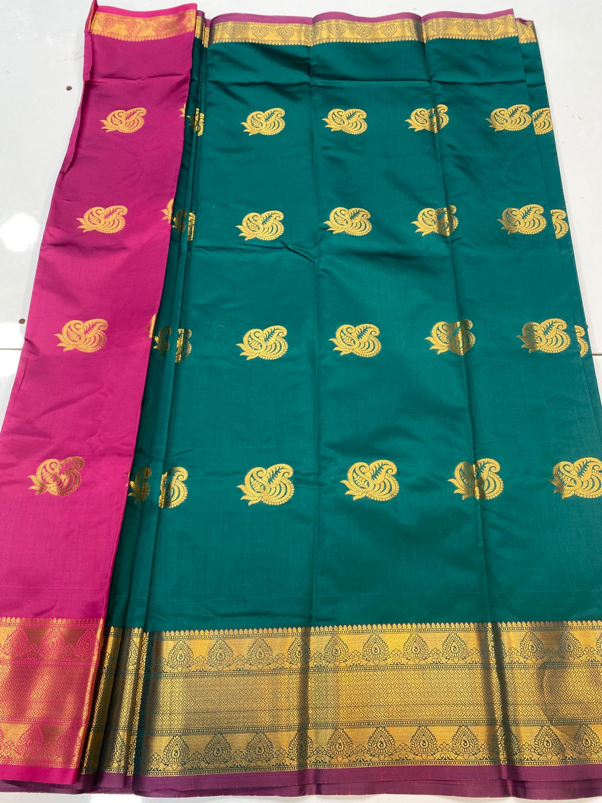 Semi Silk Butta Saree(3190F)