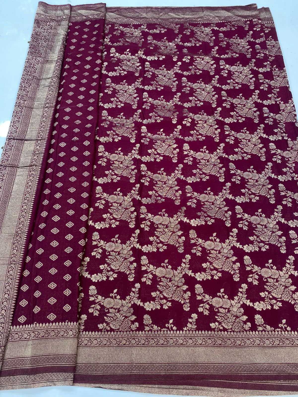Khaddi Georgette Saree(3382C)
