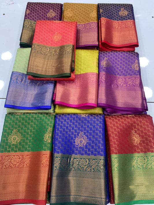 Semi Silk Broket Saree  ( 3403C-R31 )