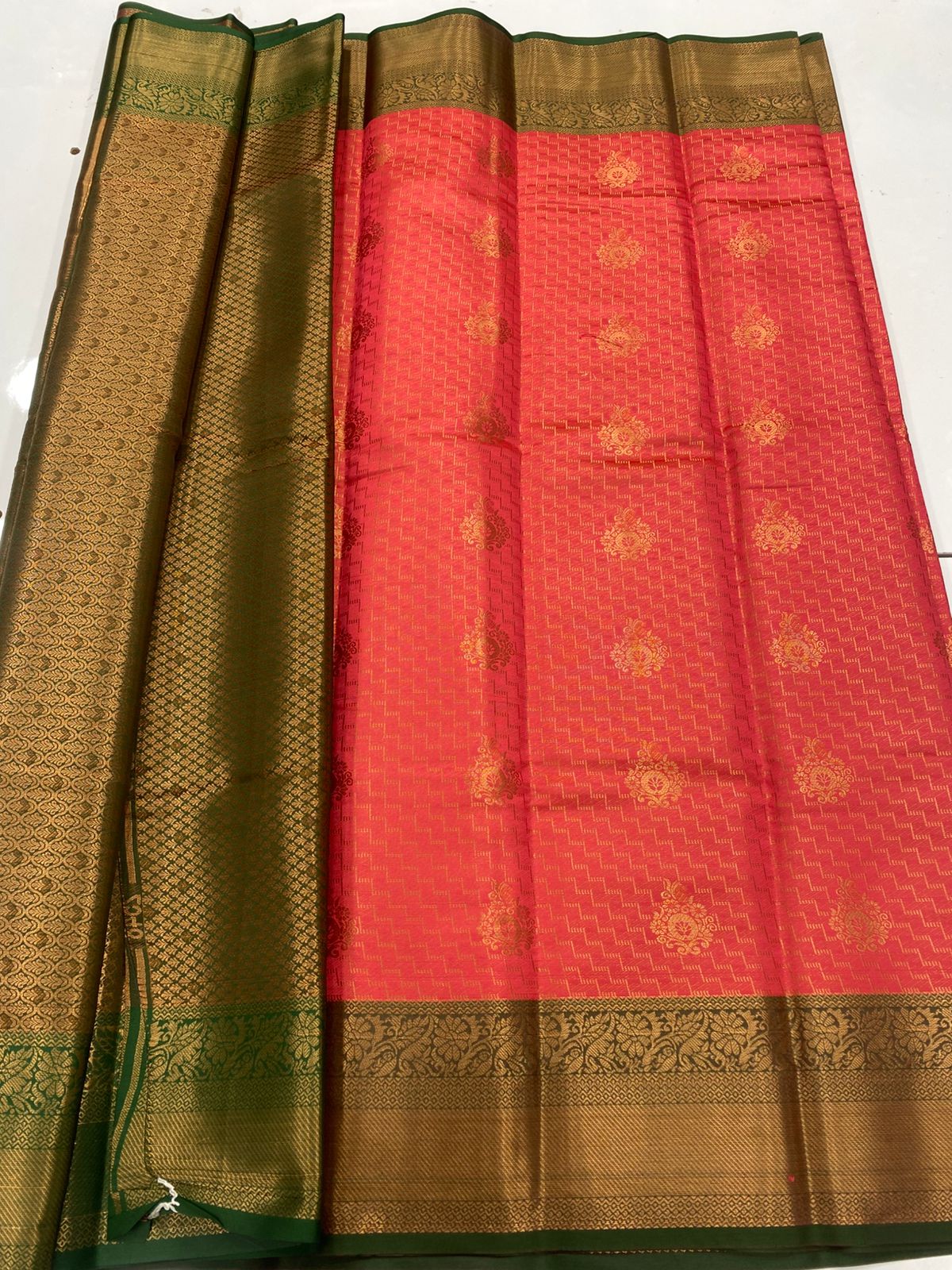 Semi Silk Broket Saree  ( 3403C-R31 )