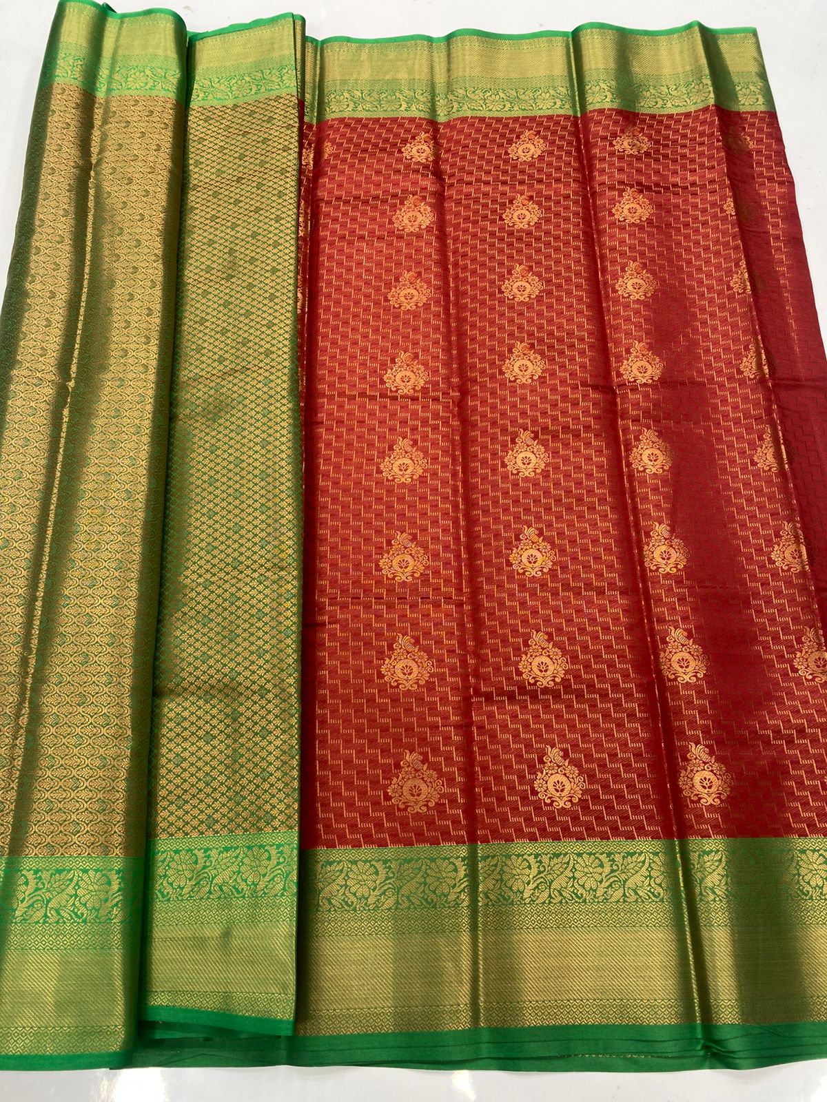 Semi Silk Broket Saree  ( 3403C-R31 )