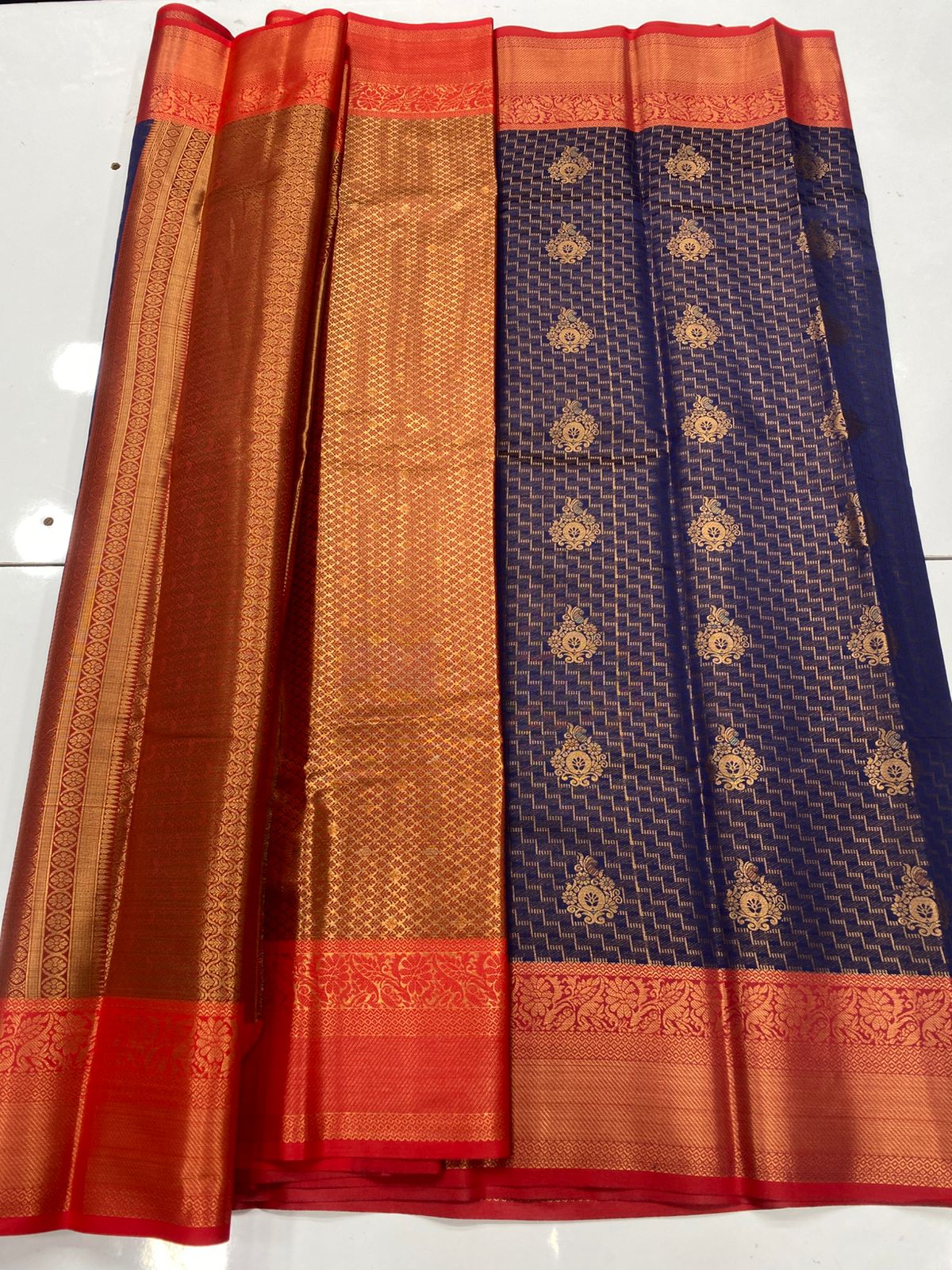 Semi Silk Broket Saree  ( 3403C-R31 )