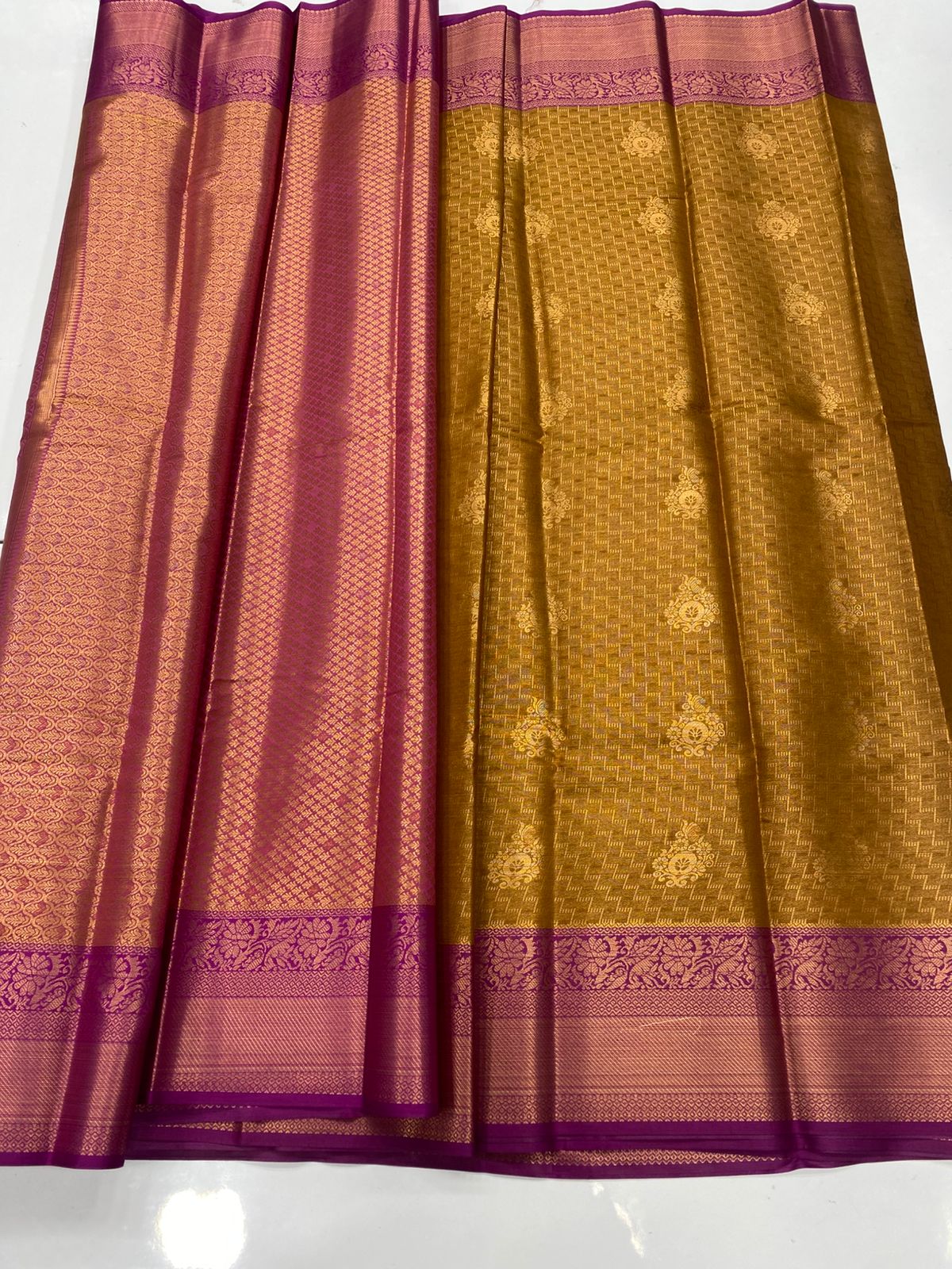 Semi Silk Broket Saree  ( 3403C-R31 )