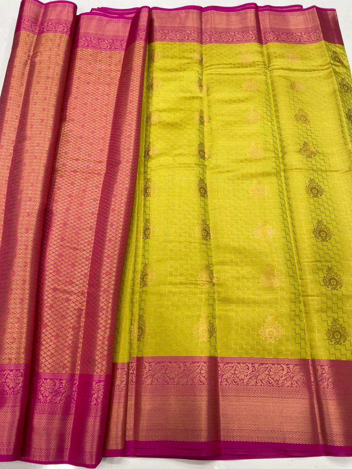 Semi Silk Broket Saree  ( 3403C-R31 )