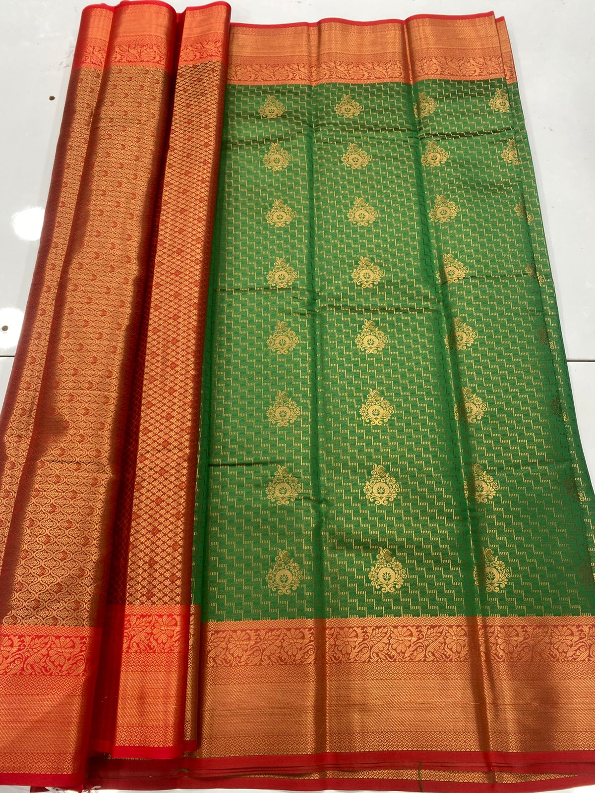 Semi Silk Broket Saree  ( 3403C-R31 )