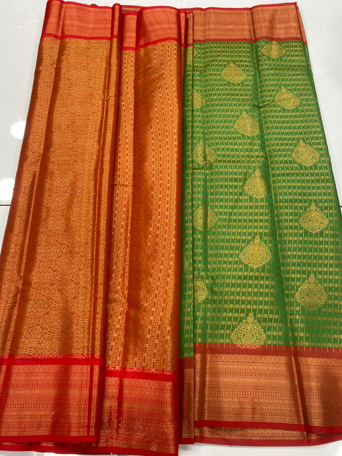 Semi Silk Broket Saree (3403F-R30 )