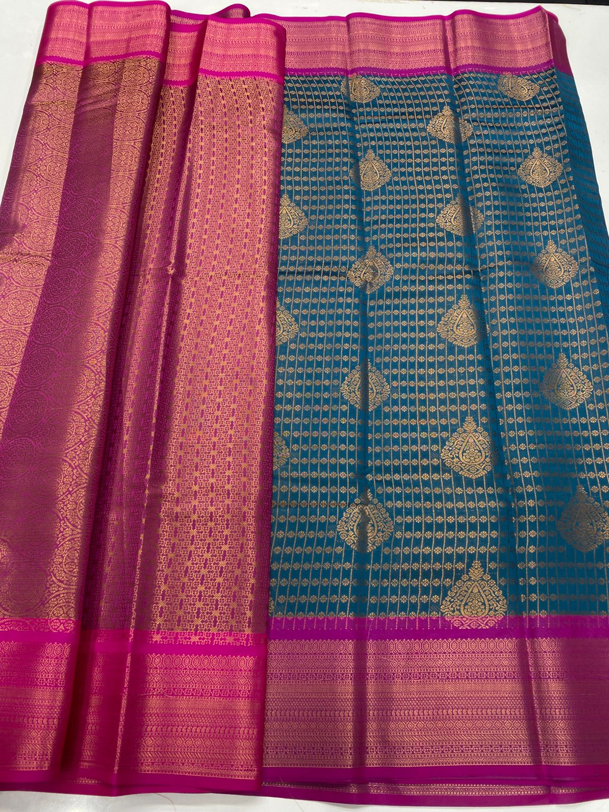 Semi Silk Broket Saree (3403F-R30 )