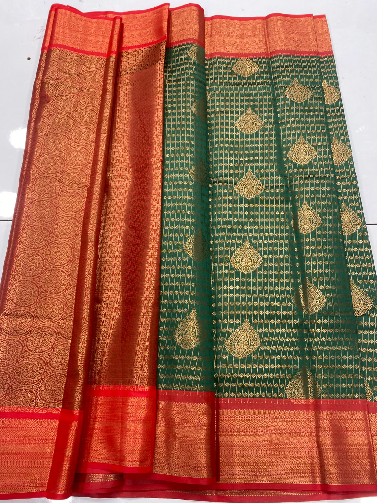 Semi Silk Broket Saree (3403F-R30 )