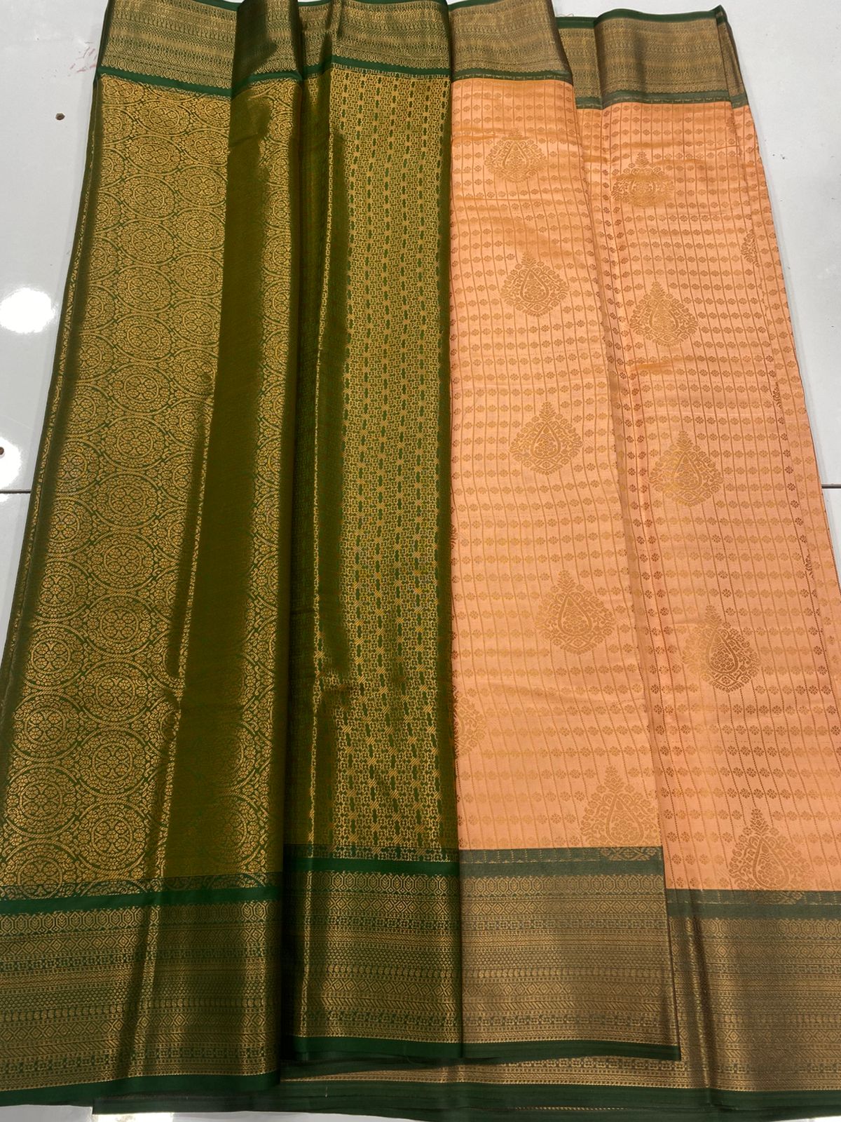 Semi Silk Broket Saree (3403F-R30 )