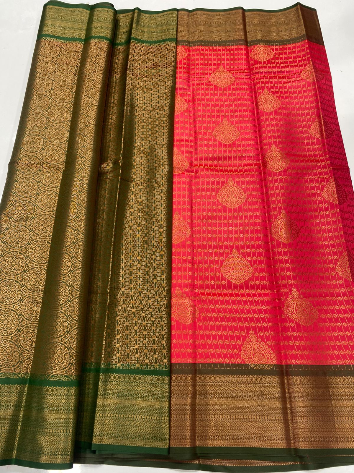Semi Silk Broket Saree (3403F-R30 )