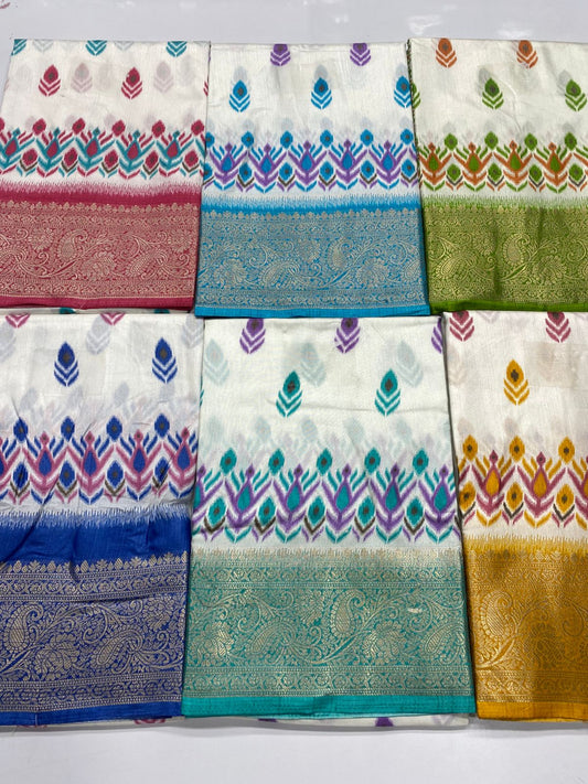 Fancy Digital Print Saree (3417-R32)