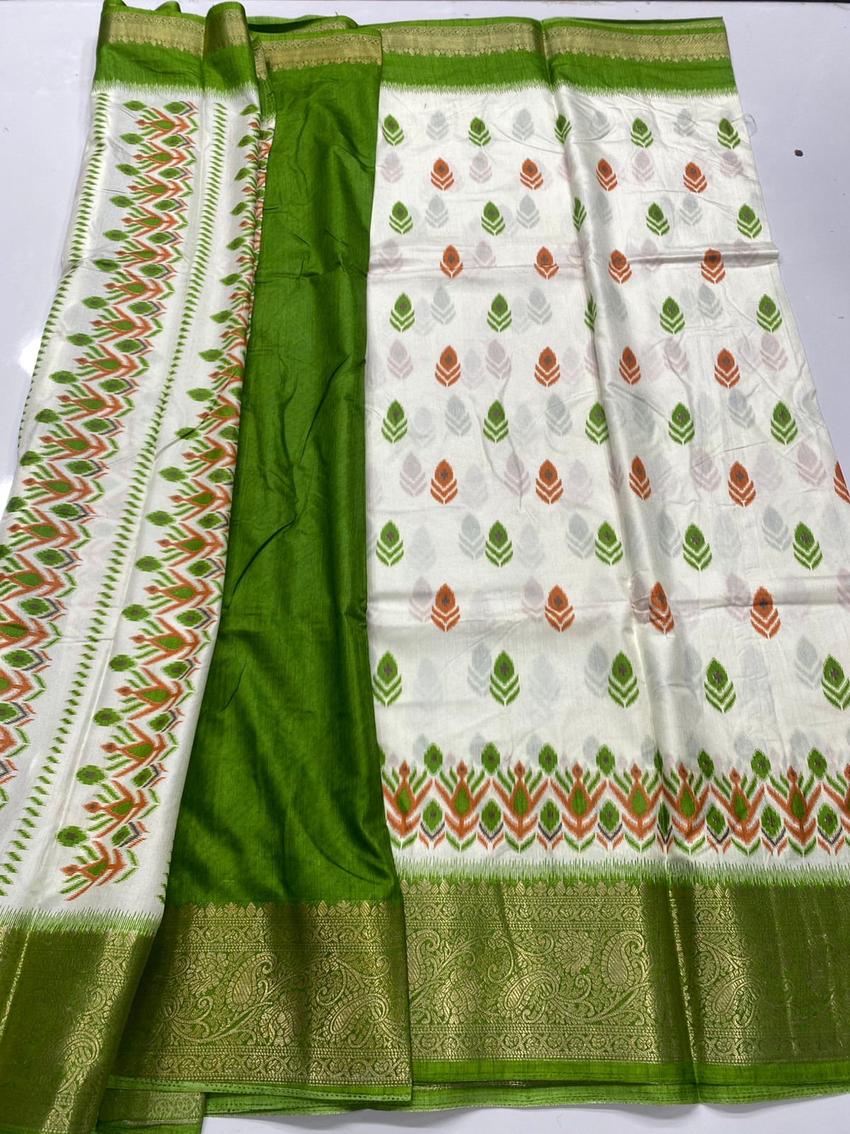 Fancy Digital Print Saree (3417-R32)