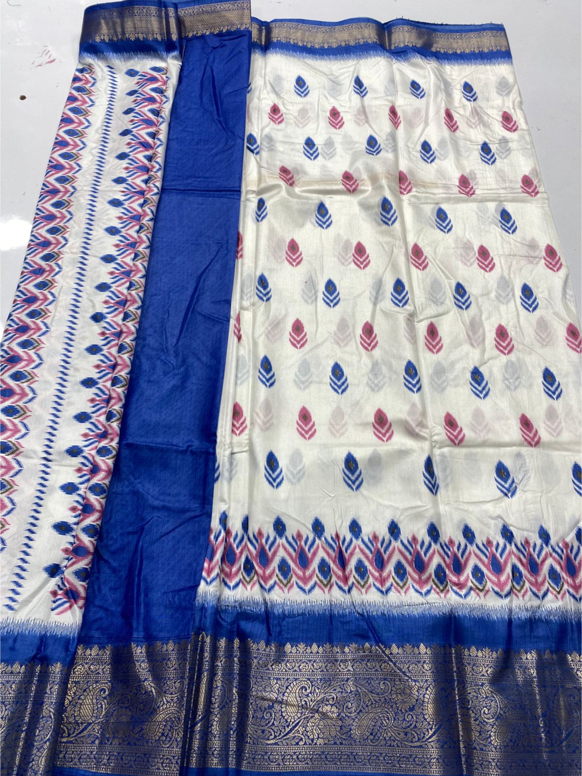 Fancy Digital Print Saree (3417-R32)