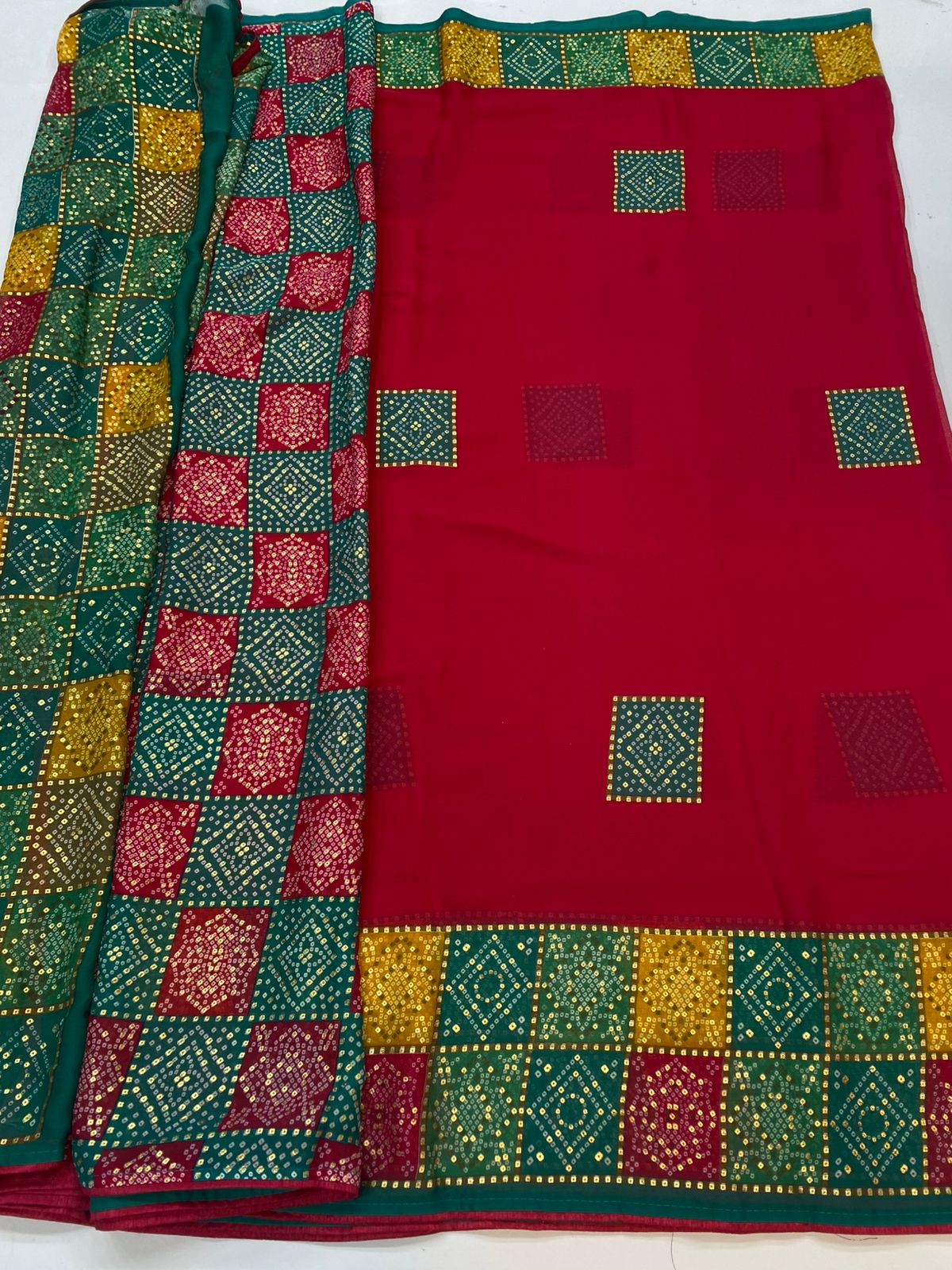 Fancy Georgette Saree (3411-R29)