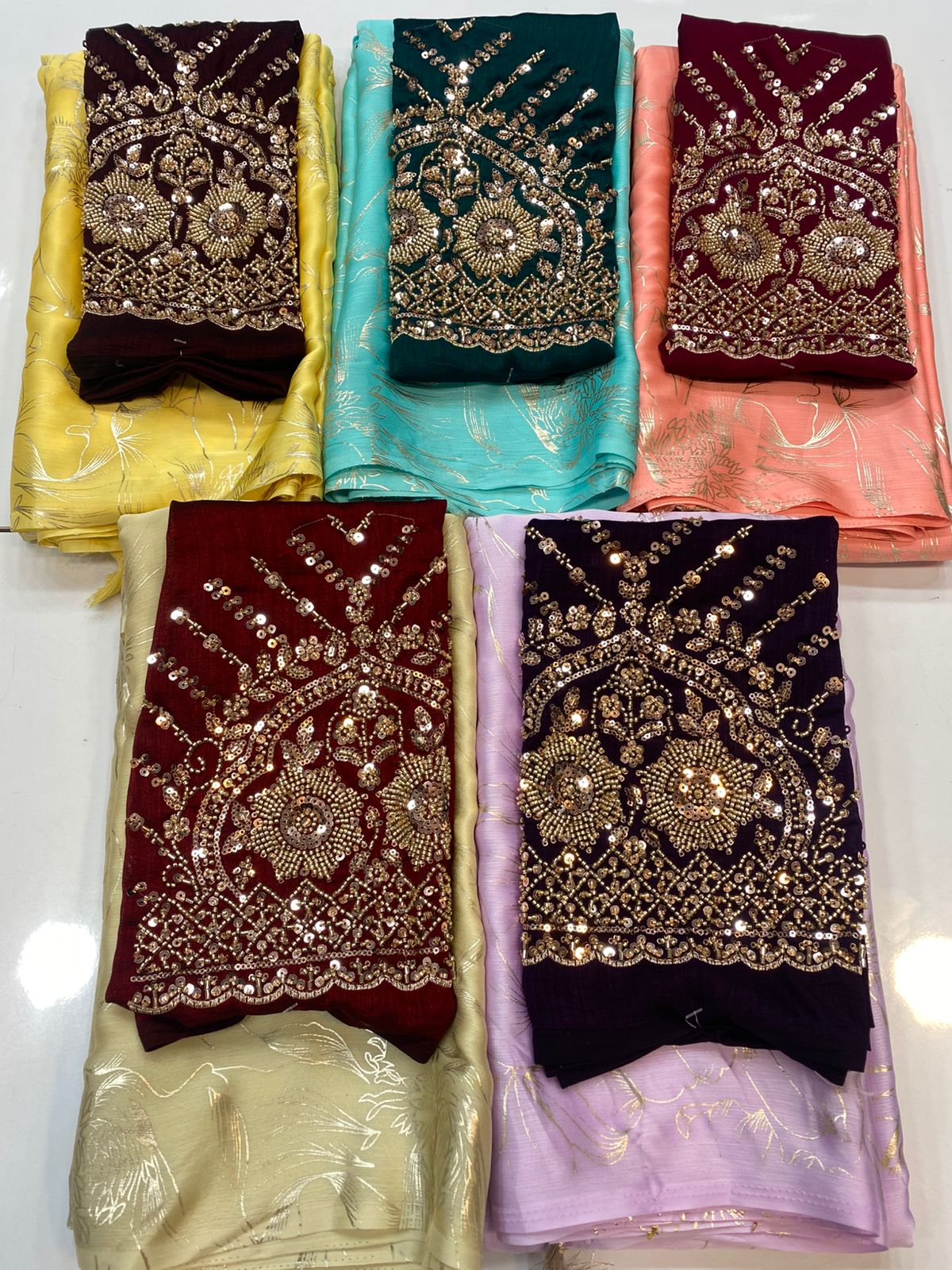 Fancy Space Silk Saree (3415-R41)