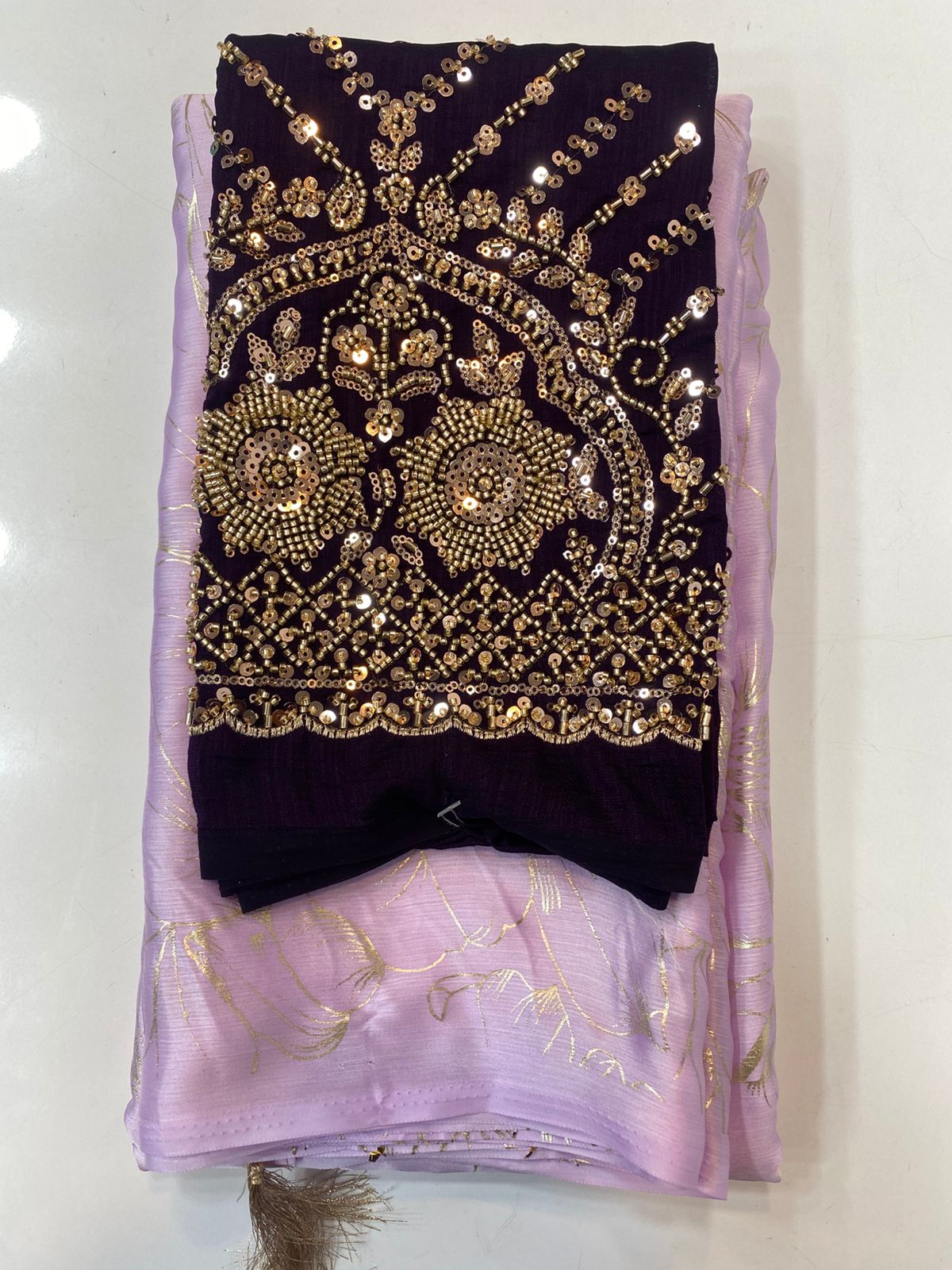 Fancy Space Silk Saree (3415-R41)