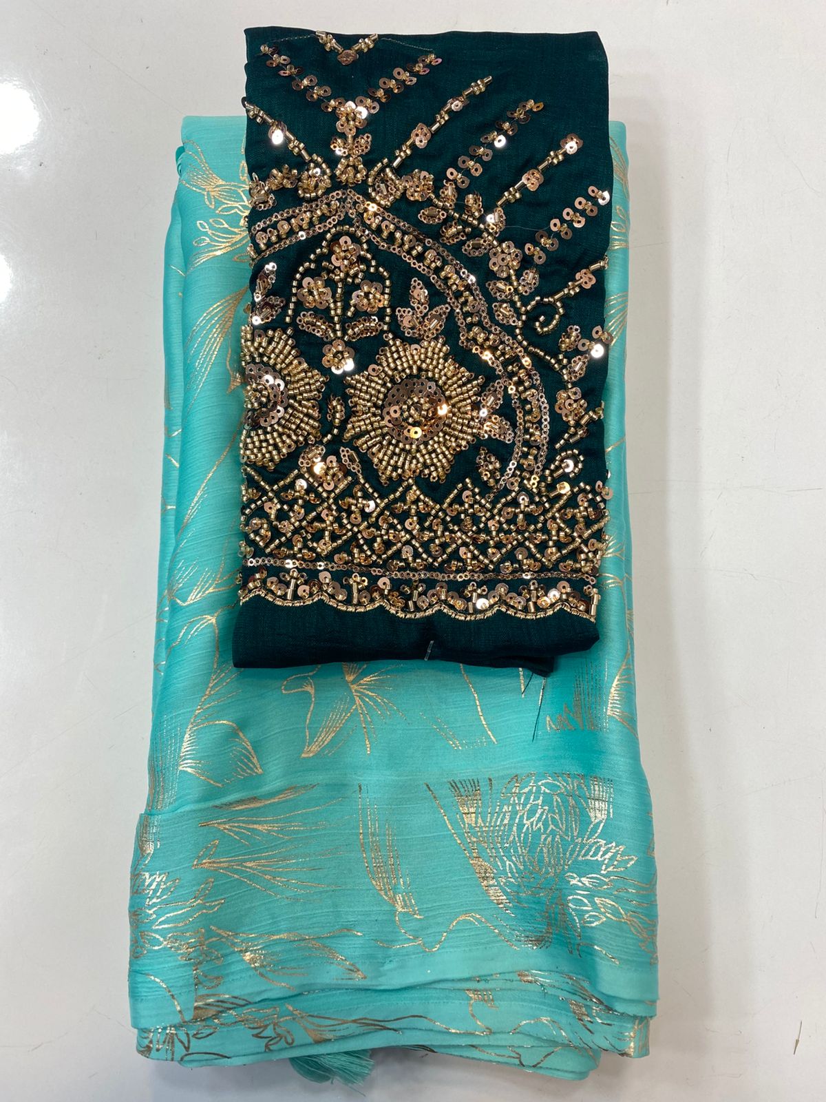 Fancy Space Silk Saree (3415-R41)