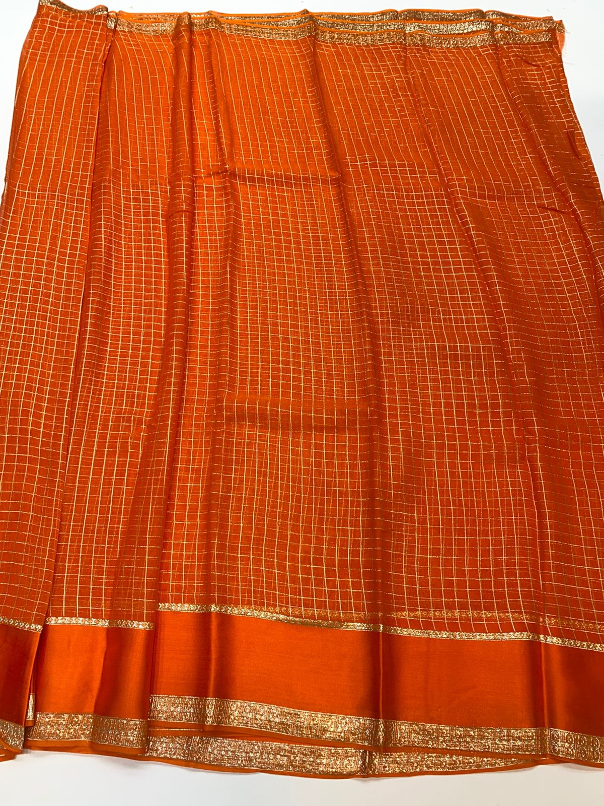 Fancy Georgette Zari Checks Saree (3401-R26)