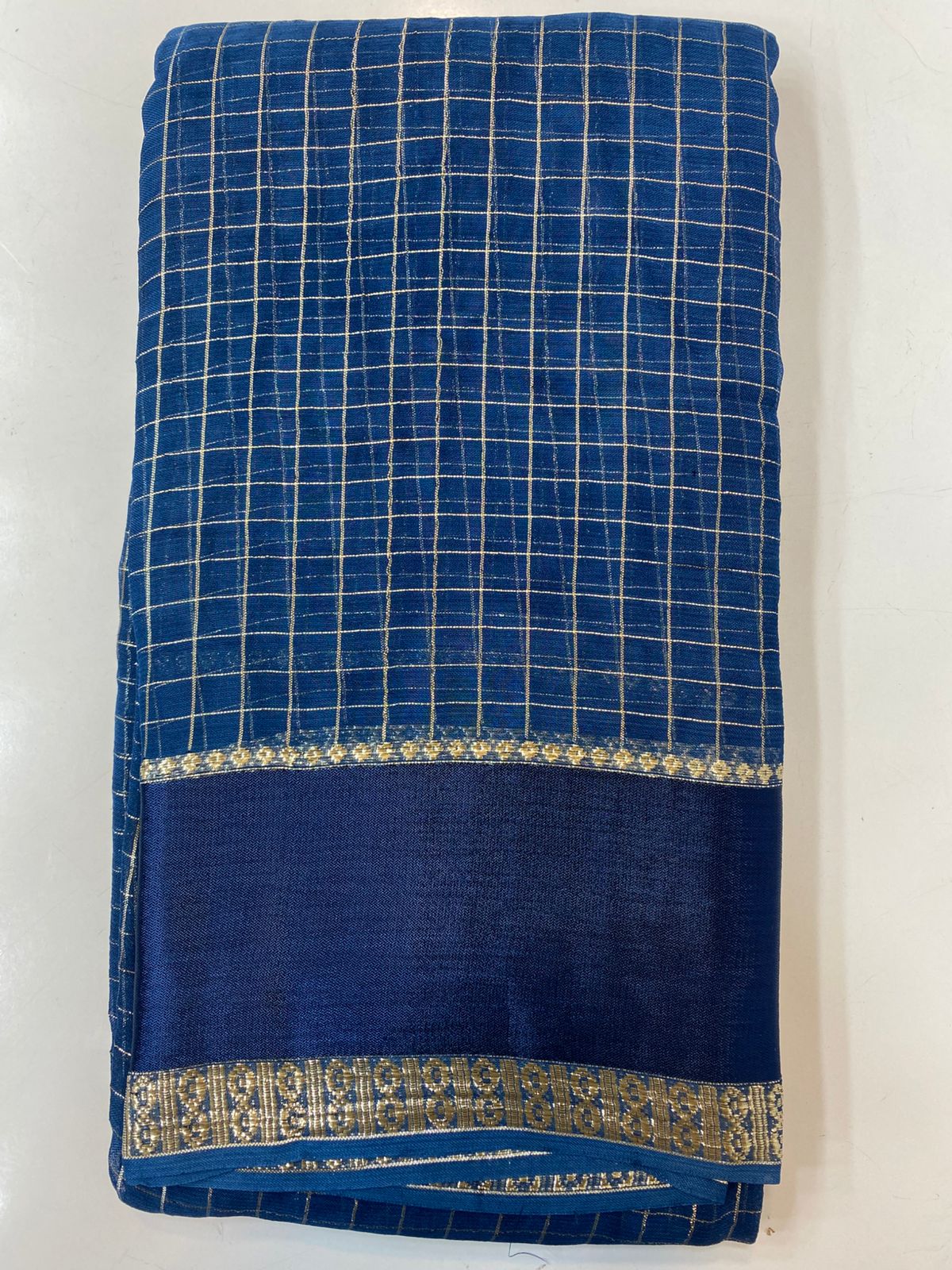 Fancy Georgette Zari Checks Saree (3401-R26)
