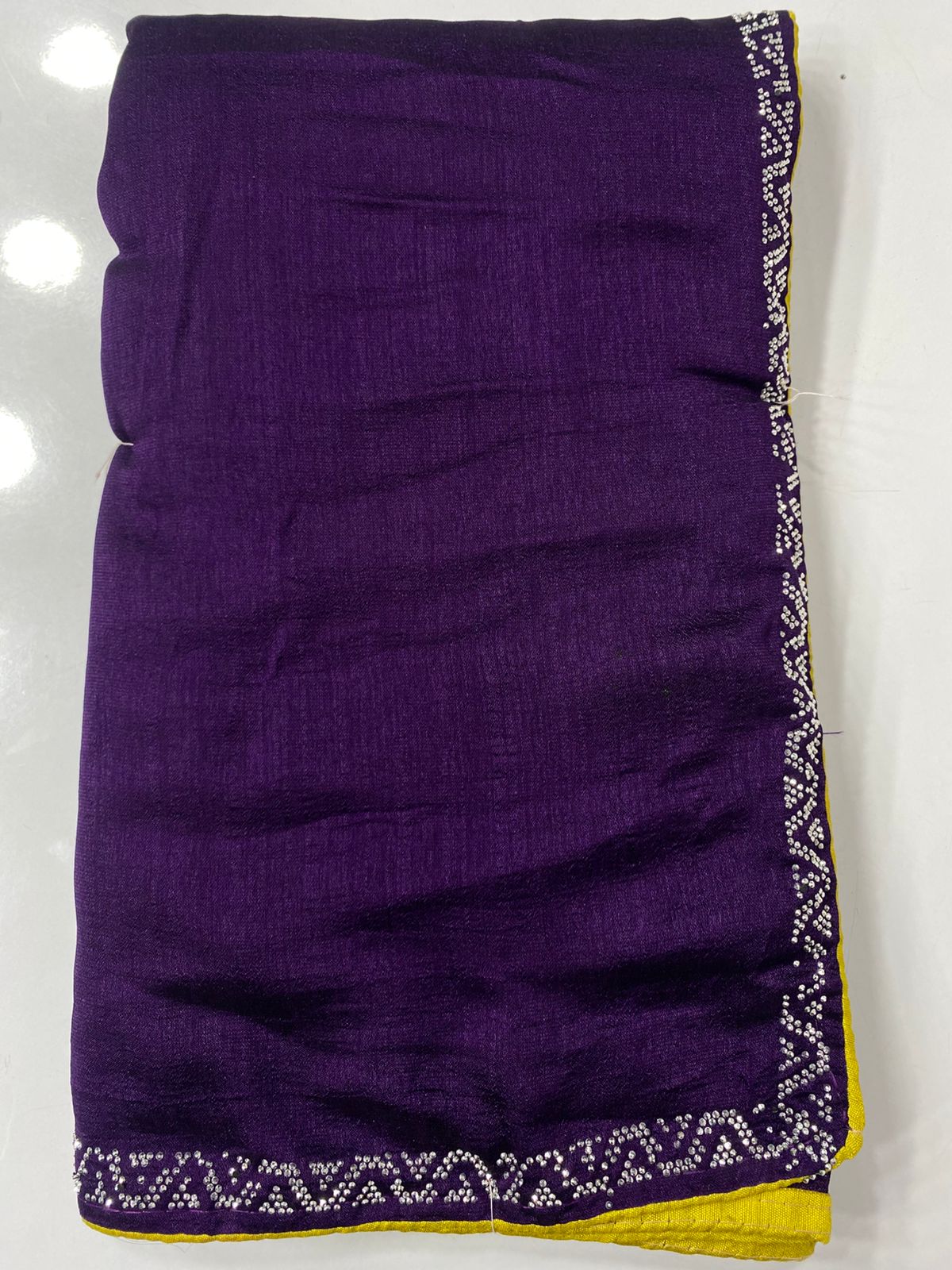 Fancy Stone Border Saree ( 3272A-R42 )