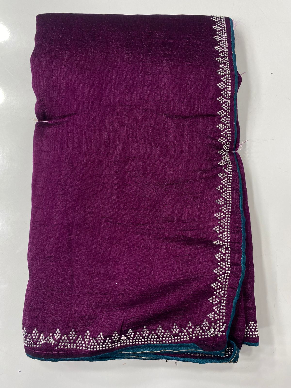 Fancy Stone Border Saree ( 3272A-R42 )