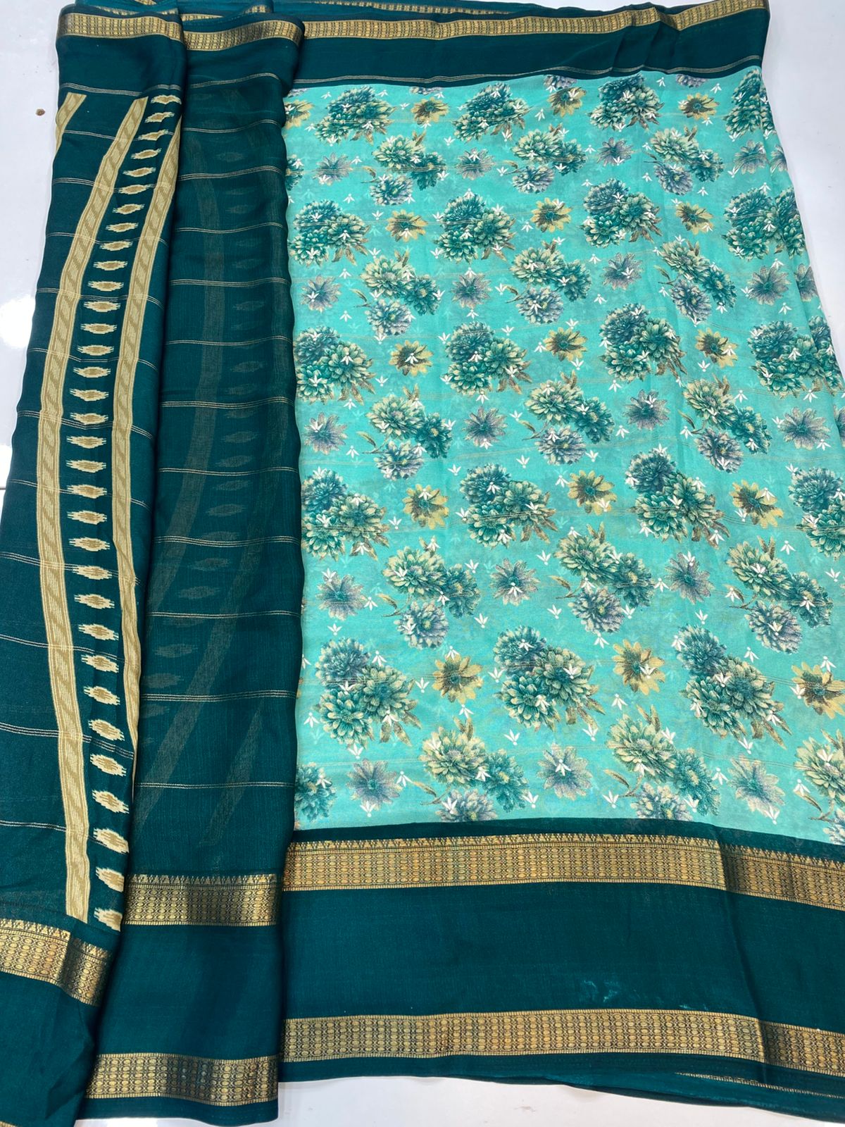 Fancy Soft Georgette Saree (3407-29)