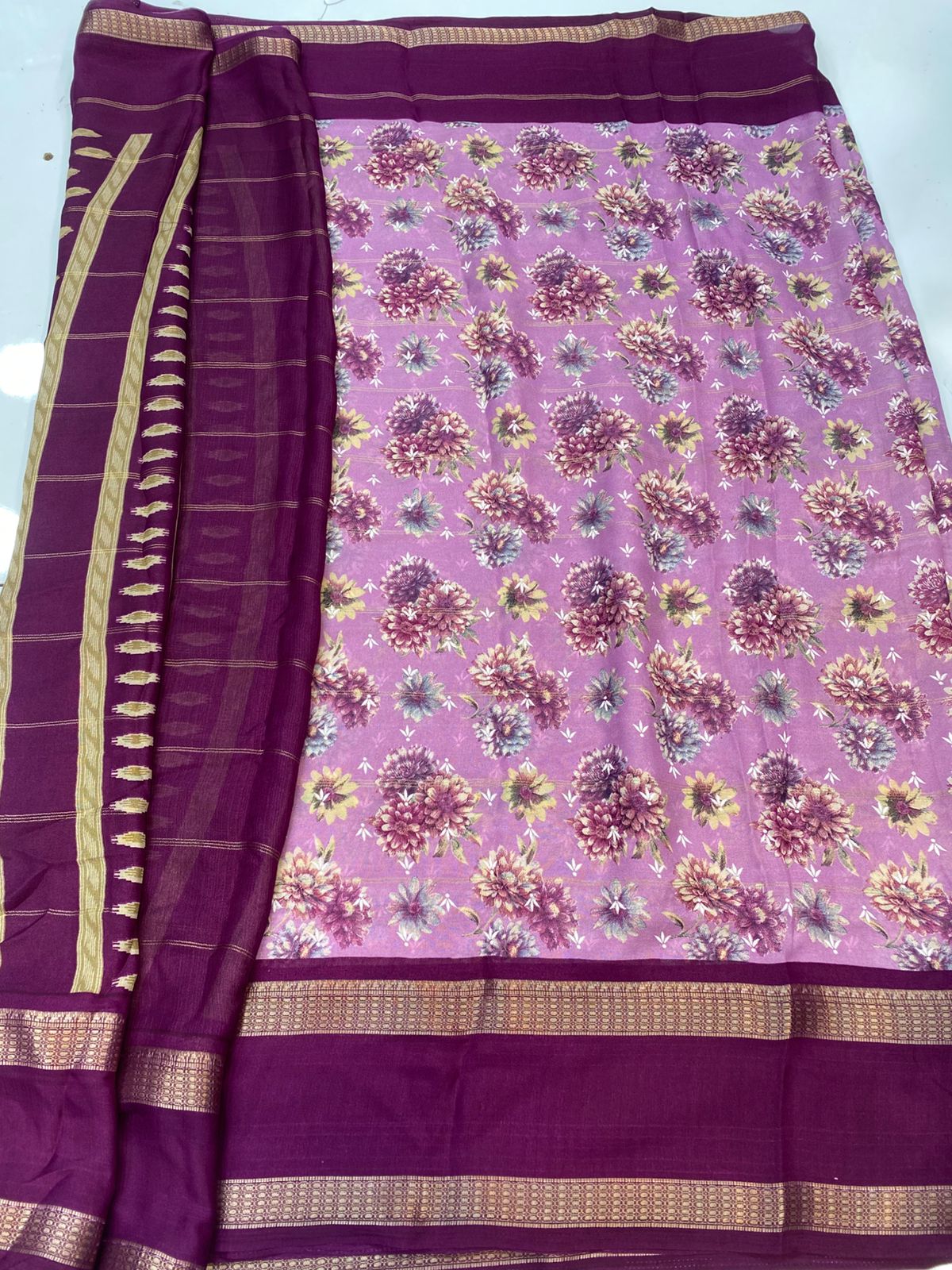 Fancy Soft Georgette Saree (3407-29)