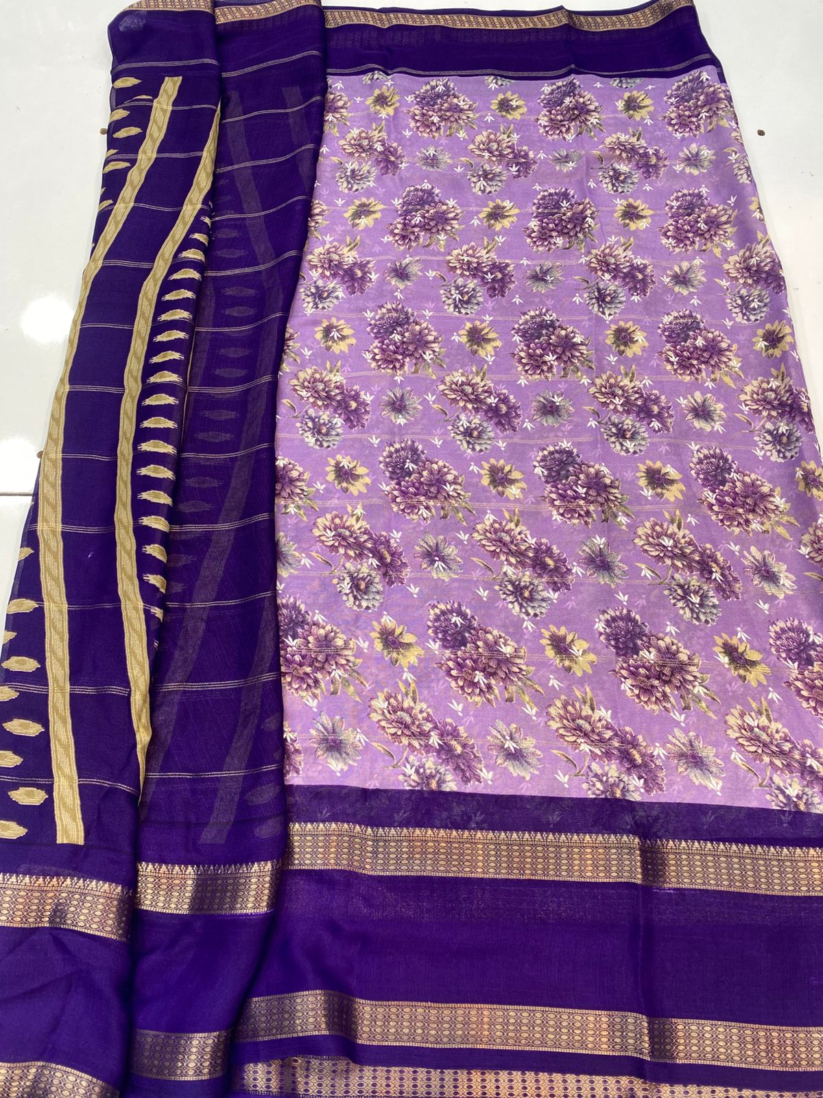 Fancy Soft Georgette Saree (3407-29)