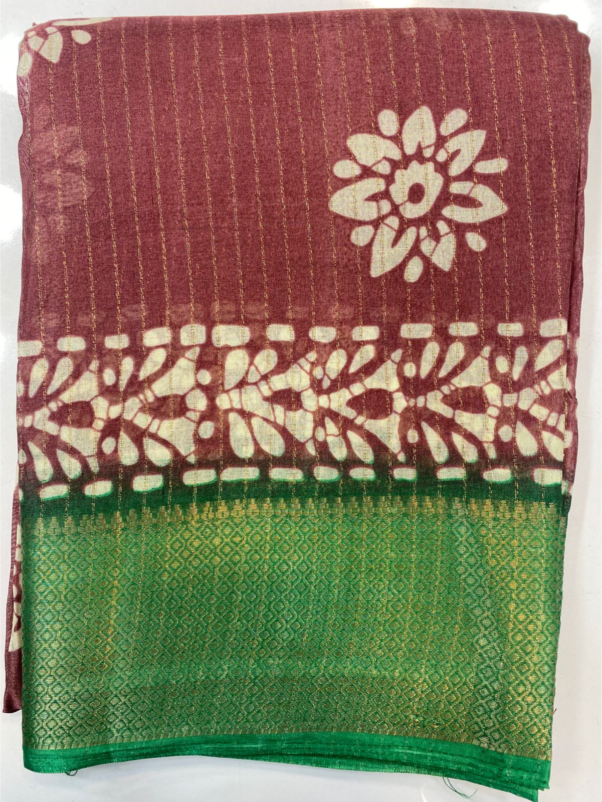 Fancy Georgette Print Saree(3421A-R36)