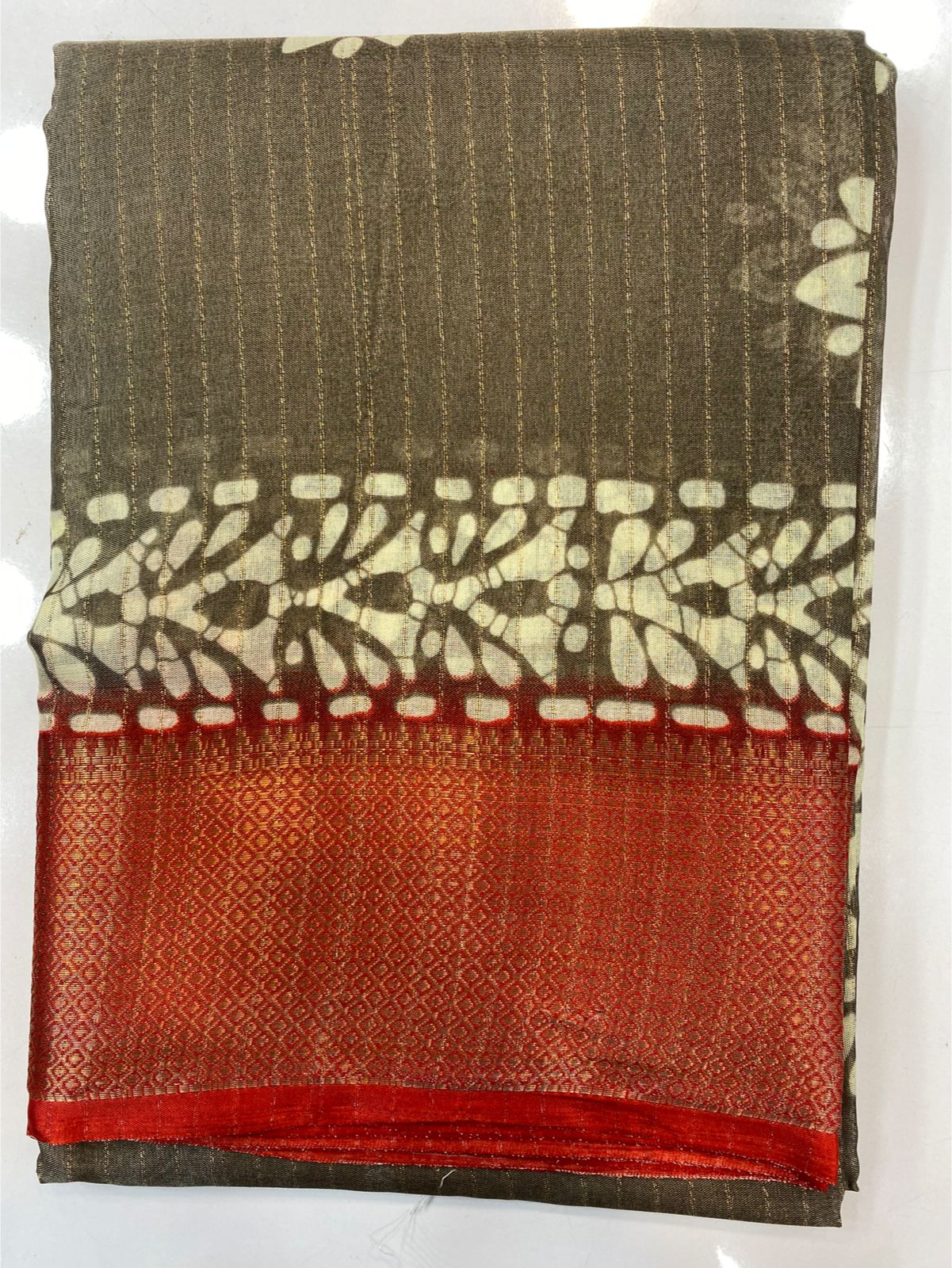 Fancy Georgette Print Saree(3421A-R36)