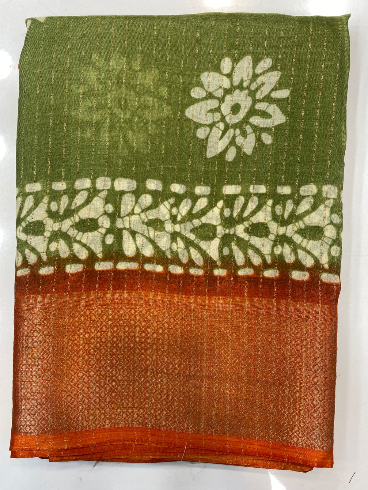 Fancy Georgette Print Saree(3421A-R36)