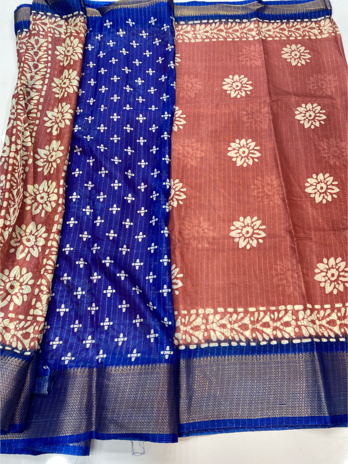 Fancy Georgette Print Saree(3421A-R36)