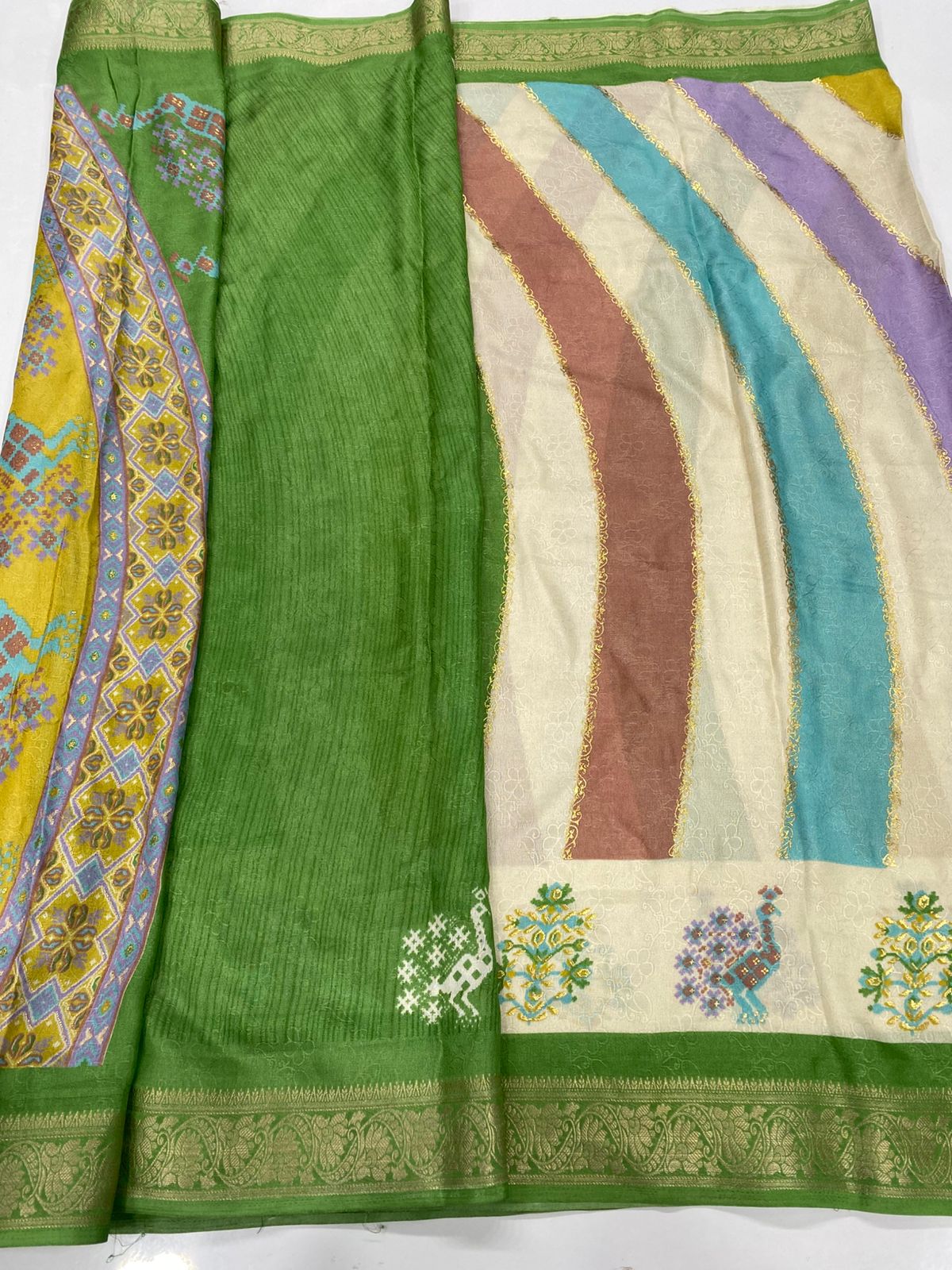 Fancy Georgette Foil Print Saree(3405-R29)