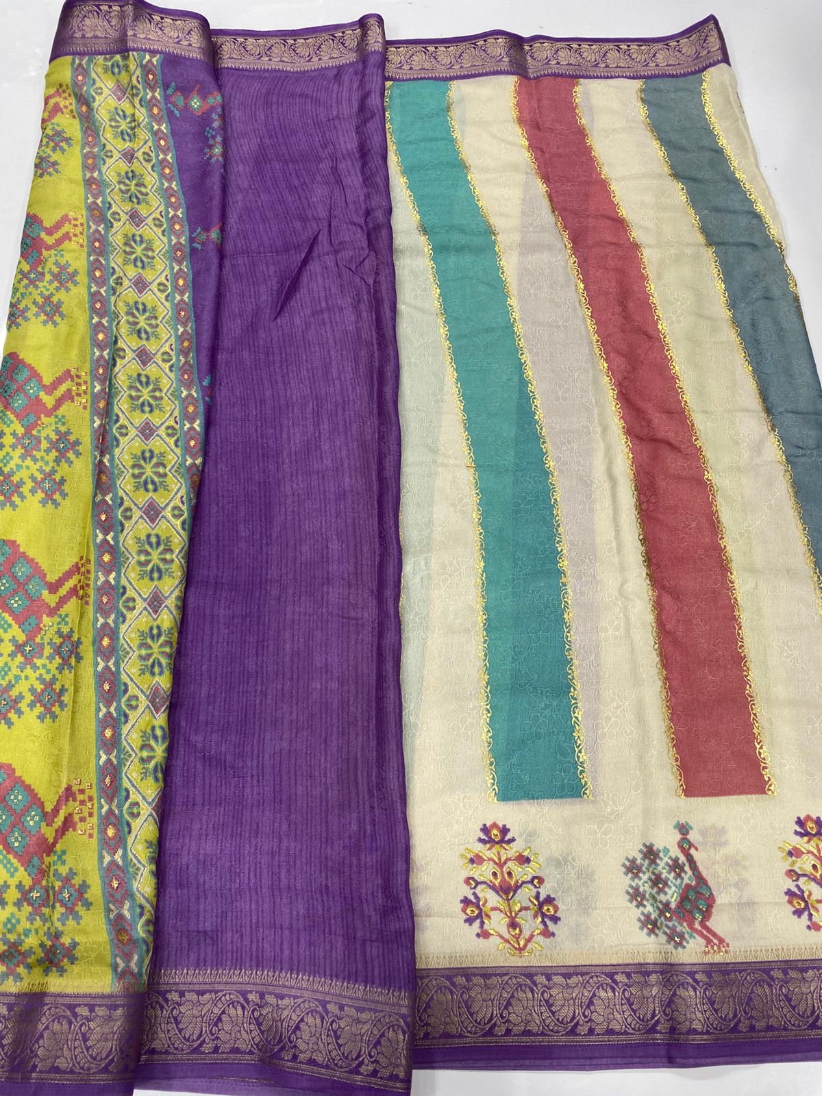 Fancy Georgette Foil Print Saree(3405-R29)