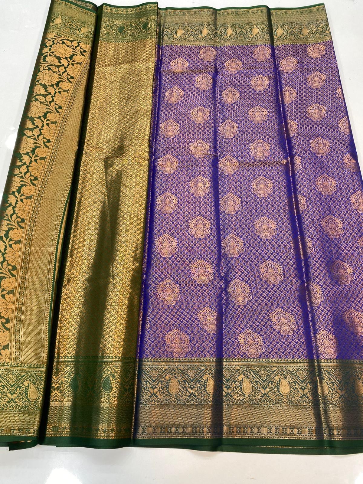 Semi Silk Broket Saree (3403G-R33)