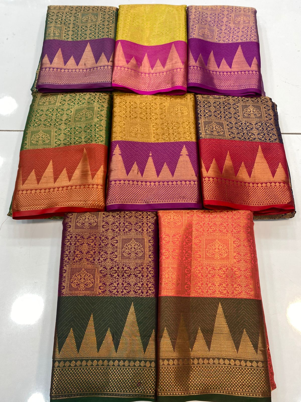 Semi Silk Broket Saree(3403H-R19)