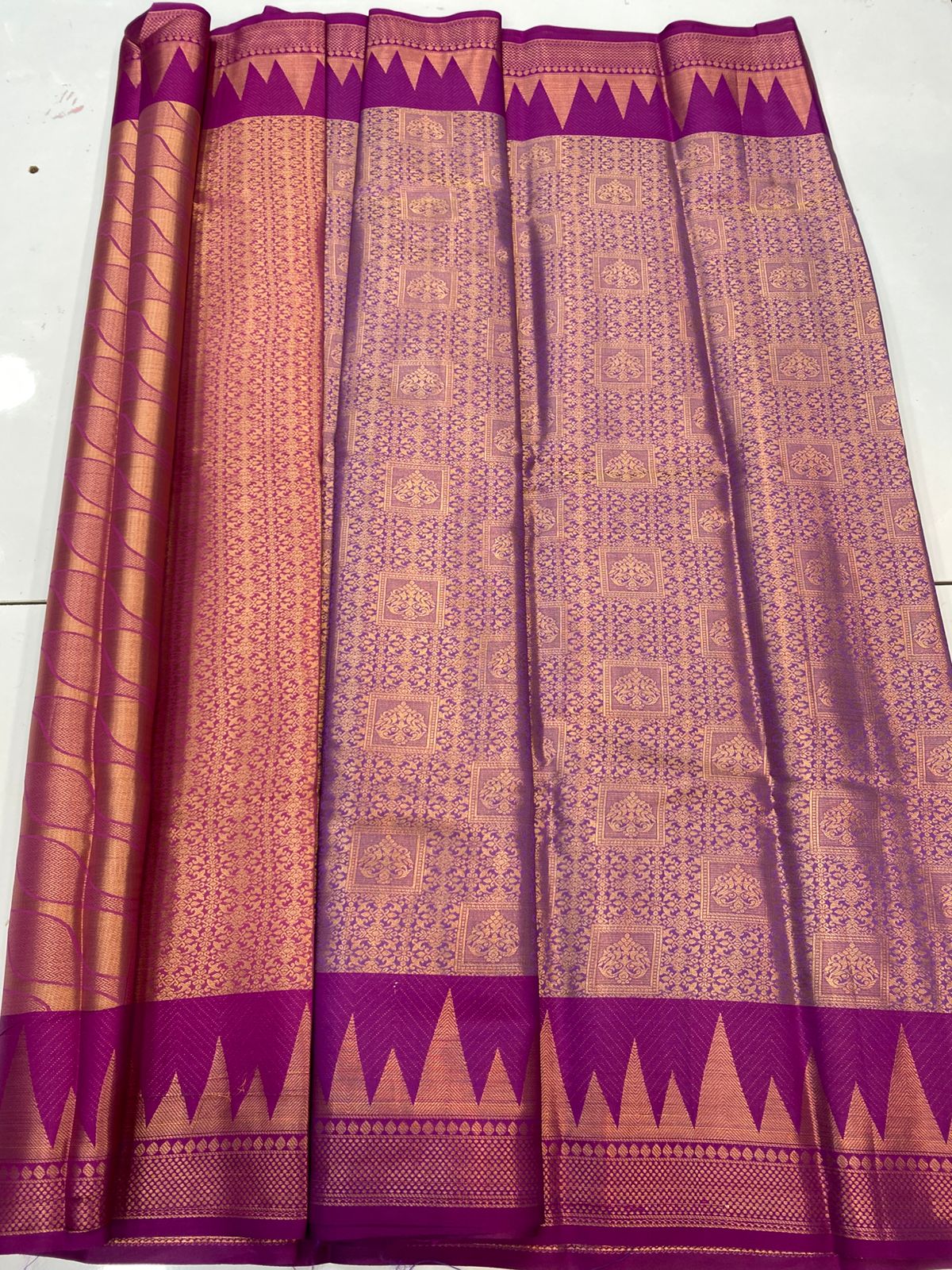 Semi Silk Broket Saree(3403H-R19)