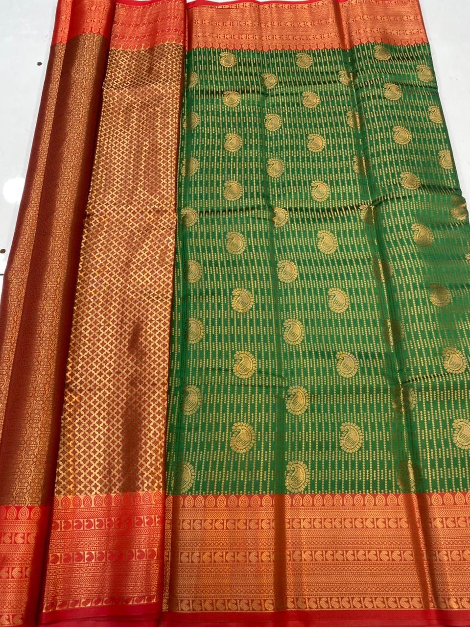 Semi Silk Broket Saree(3403K-R22)
