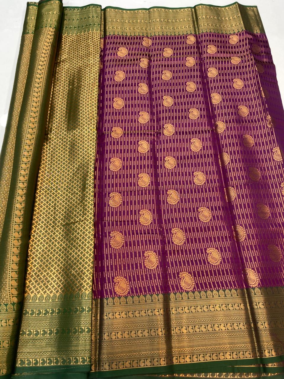 Semi Silk Broket Saree(3403K-R22)