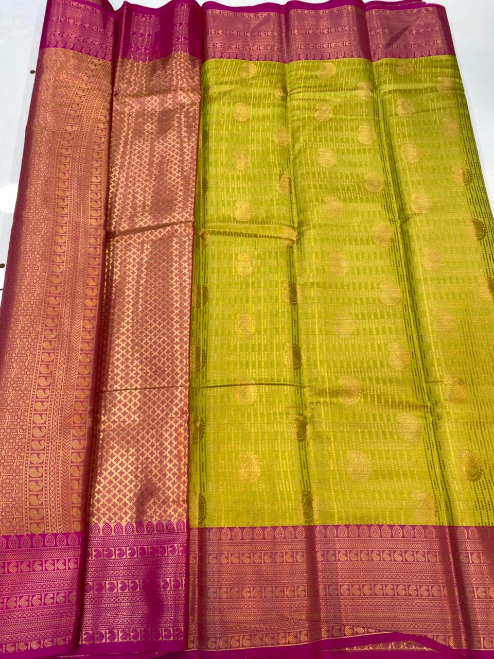 Semi Silk Broket Saree(3403K-R22)