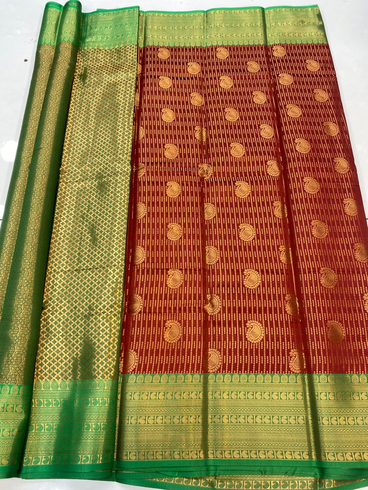 Semi Silk Broket Saree(3403K-R22)