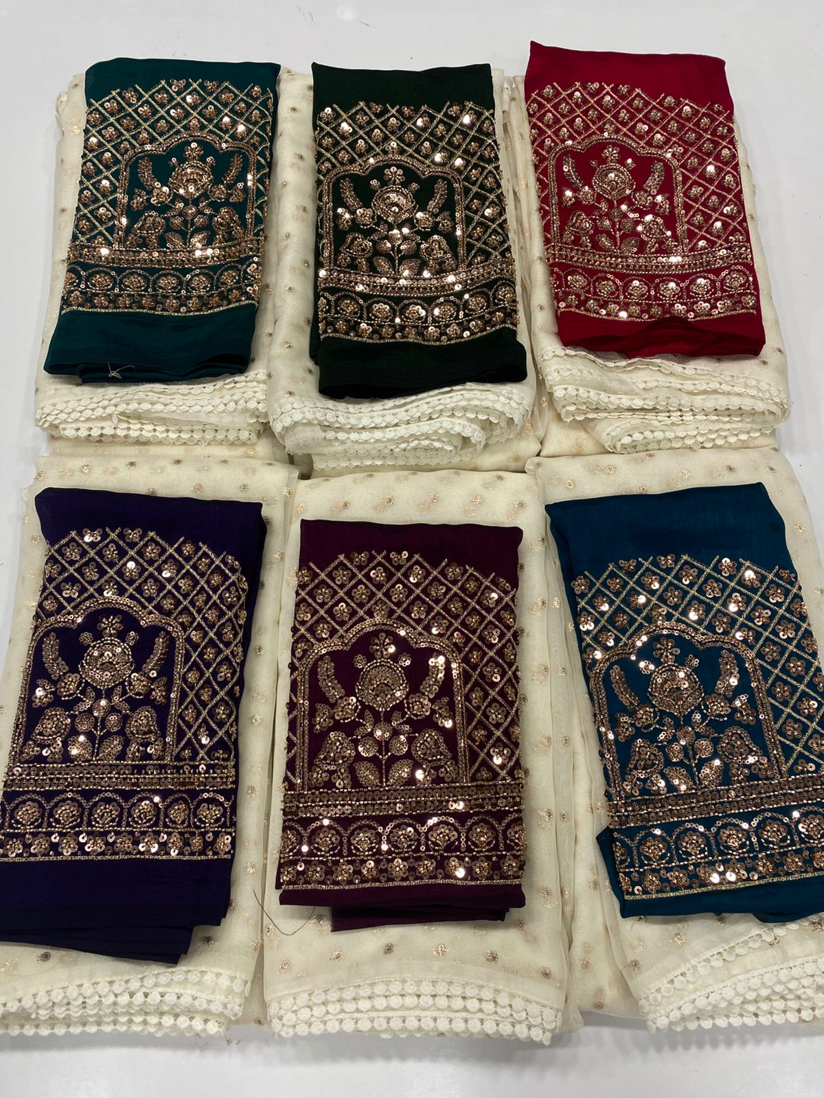 &nbsp;Fancy Georgette Zari Butta Saree(3284-R41)