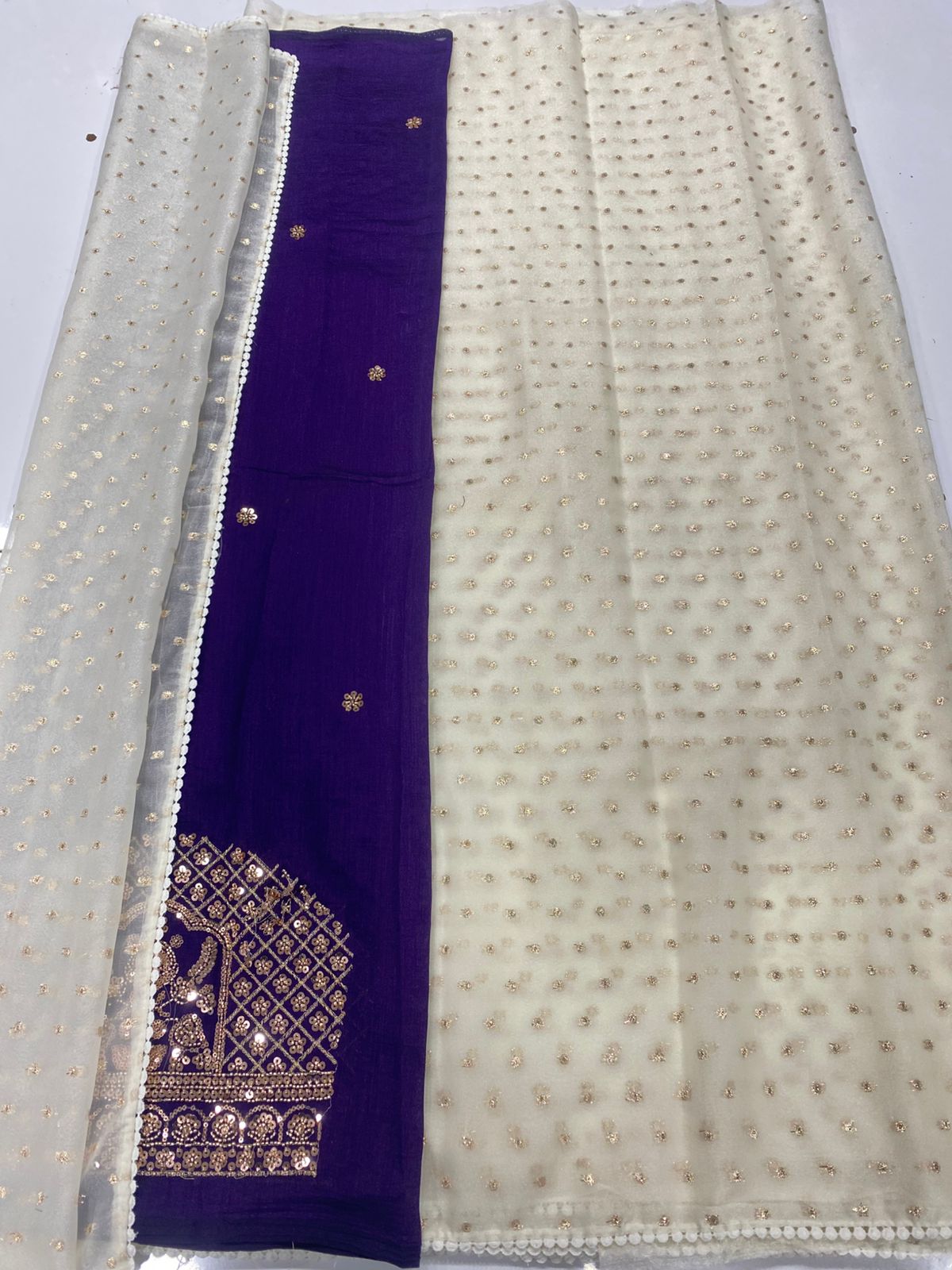 &nbsp;Fancy Georgette Zari Butta Saree(3284-R41)