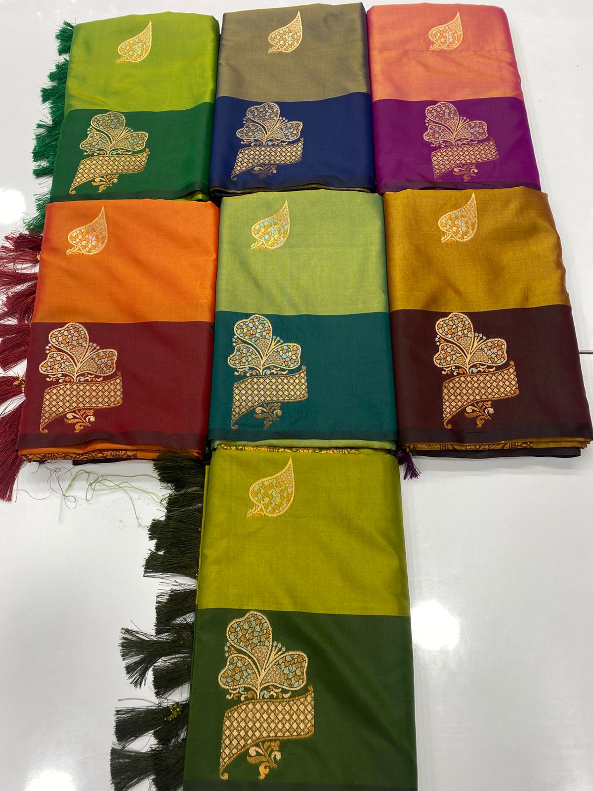 Semi Silk Butta Saree(3257C-R8)