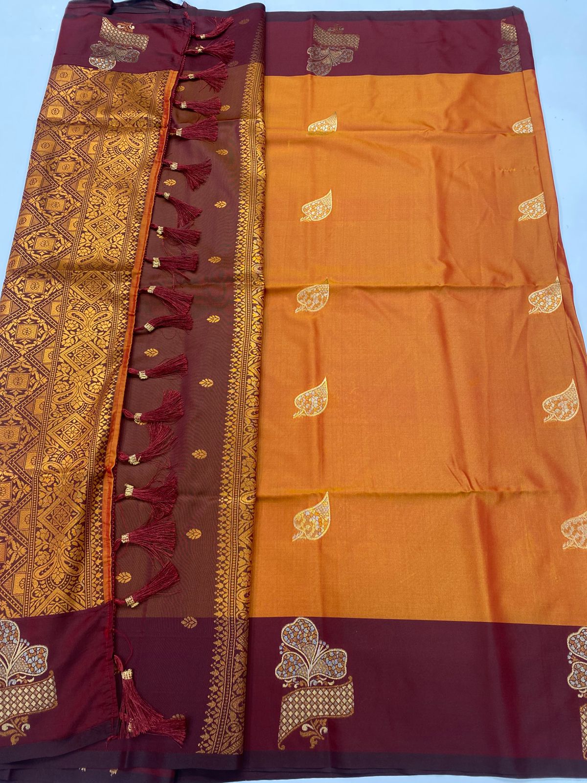 Semi Silk Butta Saree(3257C-R8)